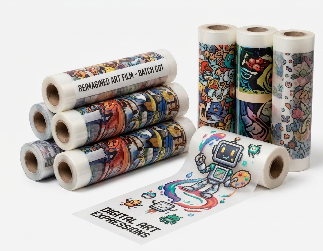 Custom DTF film rolls — batch run