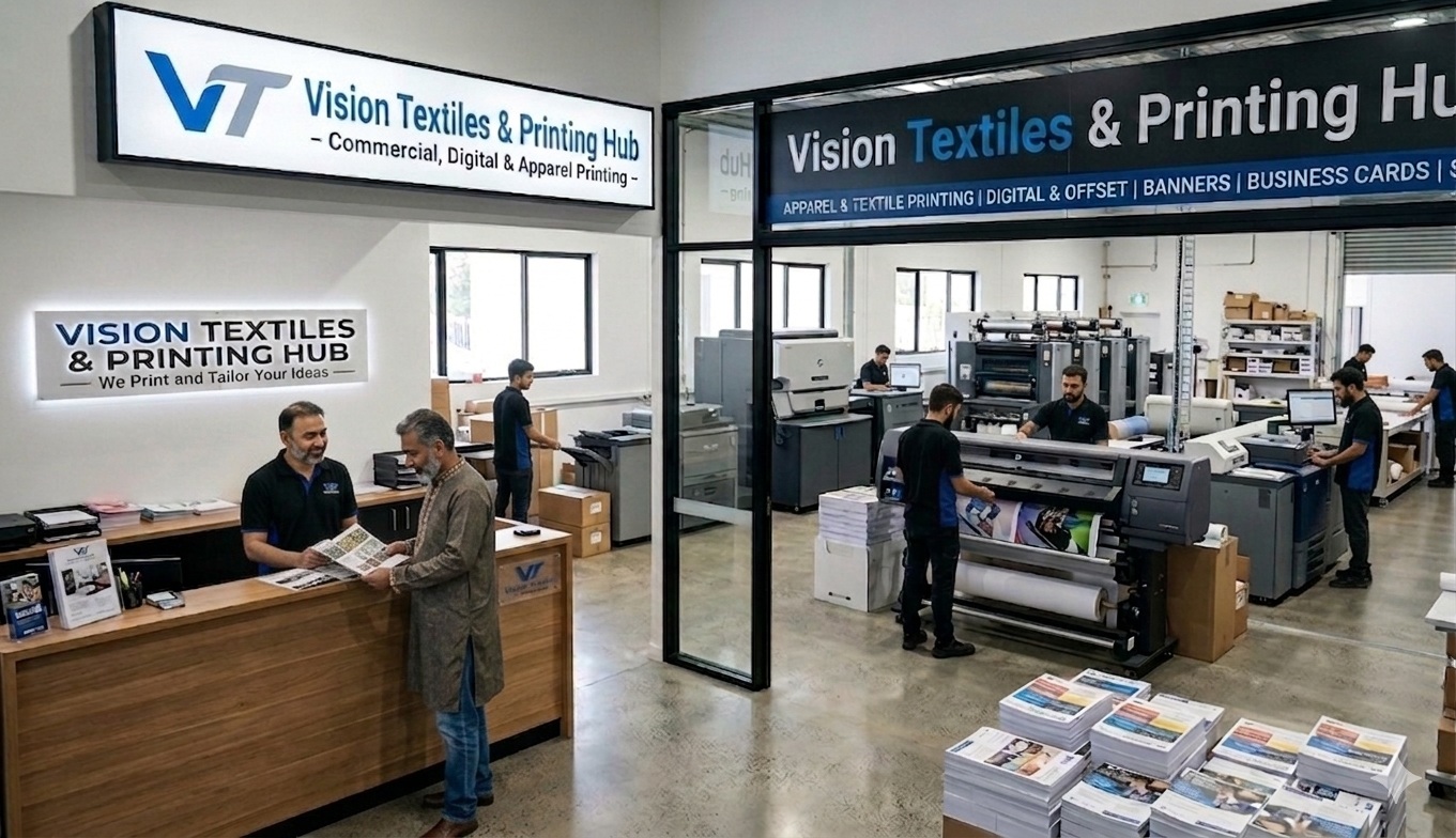 Vision Textiles & Printing Hub — showroom