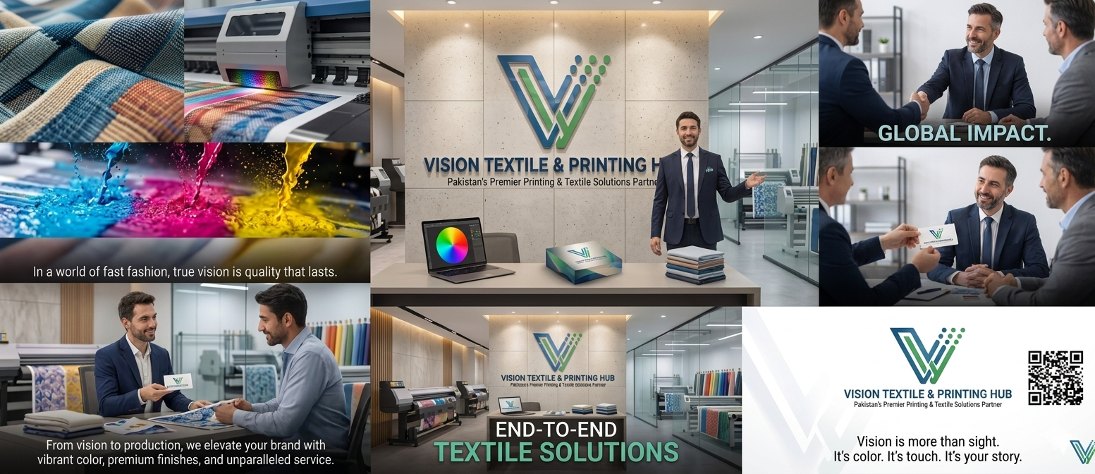 Print on demand apparel production at Vision Print Hub